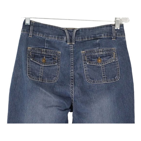 Kikit Jeans Womens Size 10 Snap Flare Stretch Maurice Sasson - Picture 2 of 9